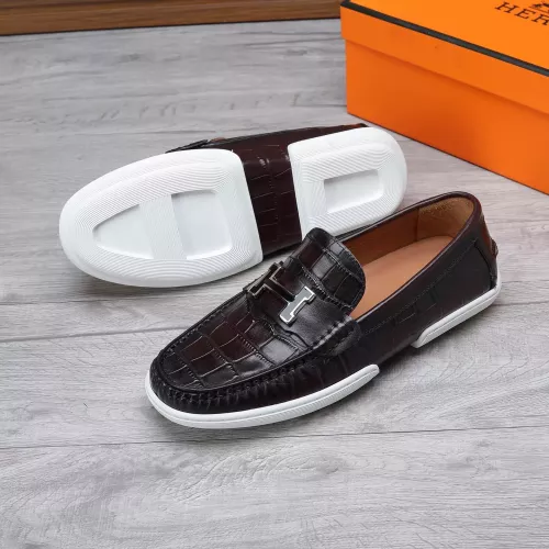 Cheap Hermes Leather Shoes For Men #1347885 Replica Wholesale [$96.00 USD] [ITEM#1347885] on Replica Hermes Leather Shoes