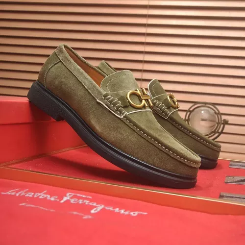 Cheap Salvatore Ferragamo Leather Shoes For Men #1347967 Replica Wholesale [$85.00 USD] [ITEM#1347967] on Replica Salvatore Ferragamo Leather Shoes