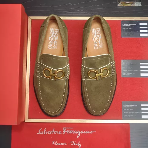 Cheap Salvatore Ferragamo Leather Shoes For Men #1347967 Replica Wholesale [$85.00 USD] [ITEM#1347967] on Replica Salvatore Ferragamo Leather Shoes