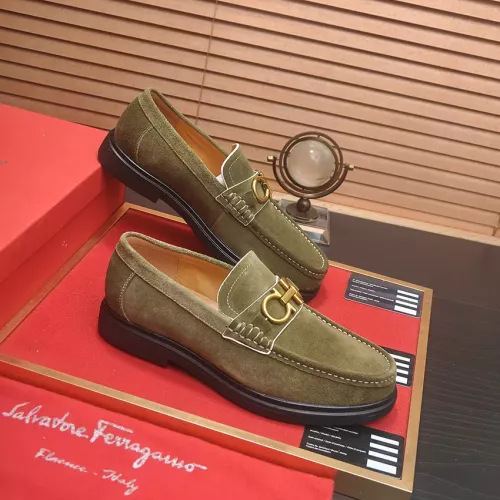 Cheap Salvatore Ferragamo Leather Shoes For Men #1347967 Replica Wholesale [$85.00 USD] [ITEM#1347967] on Replica Salvatore Ferragamo Leather Shoes