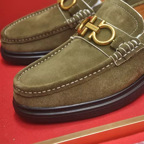 Cheap Salvatore Ferragamo Leather Shoes For Men #1347967 Replica Wholesale [$85.00 USD] [ITEM#1347967] on Replica Salvatore Ferragamo Leather Shoes