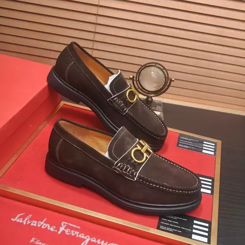 Cheap Salvatore Ferragamo Leather Shoes For Men #1347968 Replica Wholesale [$85.00 USD] [ITEM#1347968] on Replica Salvatore Ferragamo Leather Shoes