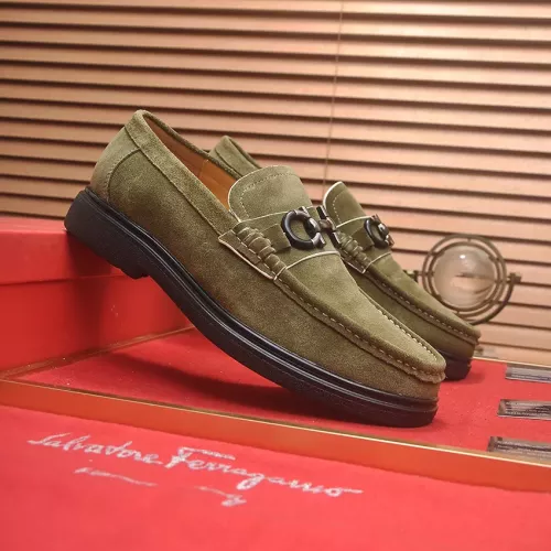 Cheap Salvatore Ferragamo Leather Shoes For Men #1347970 Replica Wholesale [$85.00 USD] [ITEM#1347970] on Replica Salvatore Ferragamo Leather Shoes