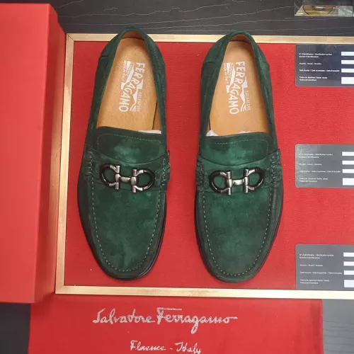 Cheap Salvatore Ferragamo Leather Shoes For Men #1347971 Replica Wholesale [$85.00 USD] [ITEM#1347971] on Replica Salvatore Ferragamo Leather Shoes