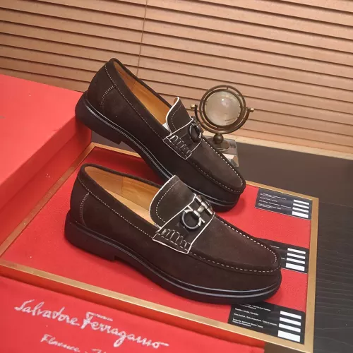 Cheap Salvatore Ferragamo Leather Shoes For Men #1347972 Replica Wholesale [$85.00 USD] [ITEM#1347972] on Replica Salvatore Ferragamo Leather Shoes