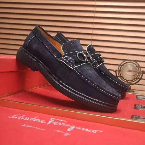 Cheap Salvatore Ferragamo Leather Shoes For Men #1347973 Replica Wholesale [$85.00 USD] [ITEM#1347973] on Replica Salvatore Ferragamo Leather Shoes