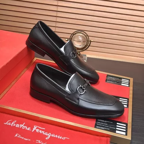 Cheap Salvatore Ferragamo Leather Shoes For Men #1347981 Replica Wholesale [$98.00 USD] [ITEM#1347981] on Replica Salvatore Ferragamo Leather Shoes