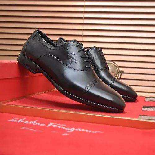 Cheap Salvatore Ferragamo Leather Shoes For Men #1347982 Replica Wholesale [$98.00 USD] [ITEM#1347982] on Replica Salvatore Ferragamo Leather Shoes