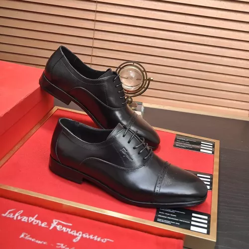 Cheap Salvatore Ferragamo Leather Shoes For Men #1347982 Replica Wholesale [$98.00 USD] [ITEM#1347982] on Replica Salvatore Ferragamo Leather Shoes