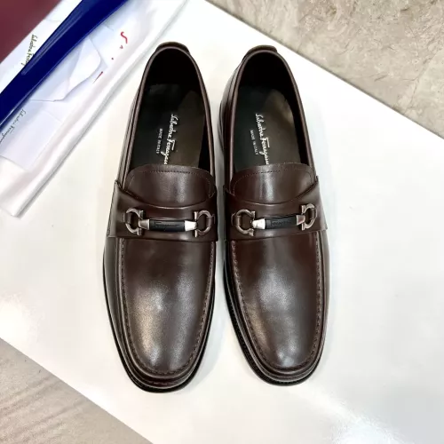 Cheap Salvatore Ferragamo Leather Shoes For Men #1347983 Replica Wholesale [$160.00 USD] [ITEM#1347983] on Replica Salvatore Ferragamo Leather Shoes