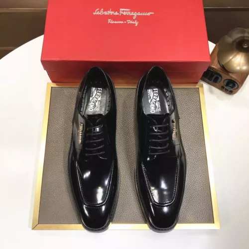 Cheap Salvatore Ferragamo Leather Shoes For Men #1348007 Replica Wholesale [$92.00 USD] [ITEM#1348007] on Replica Salvatore Ferragamo Leather Shoes