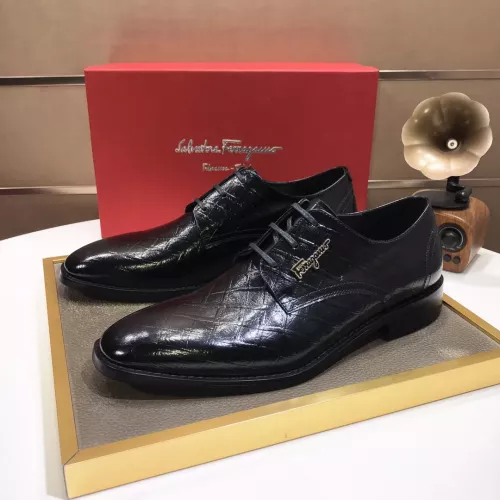 Salvatore Ferragamo Leather Shoes For Men #1348009