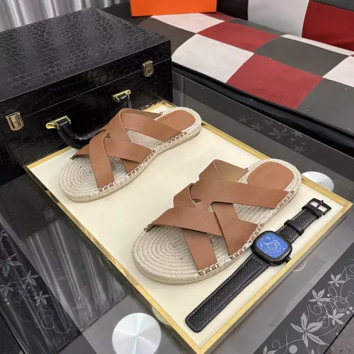 Cheap Hermes Slippers For Men #1348350 Replica Wholesale [$64.00 USD] [ITEM#1348350] on Replica Hermes Slippers