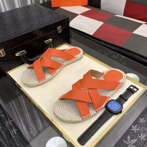 Cheap Hermes Slippers For Men #1348351 Replica Wholesale [$64.00 USD] [ITEM#1348351] on Replica Hermes Slippers