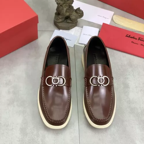 Cheap Salvatore Ferragamo Leather Shoes For Men #1348367 Replica Wholesale [$105.00 USD] [ITEM#1348367] on Replica Salvatore Ferragamo Leather Shoes