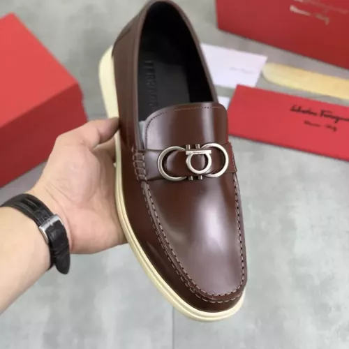 Cheap Salvatore Ferragamo Leather Shoes For Men #1348367 Replica Wholesale [$105.00 USD] [ITEM#1348367] on Replica Salvatore Ferragamo Leather Shoes