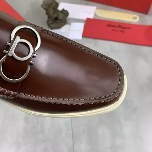Cheap Salvatore Ferragamo Leather Shoes For Men #1348367 Replica Wholesale [$105.00 USD] [ITEM#1348367] on Replica Salvatore Ferragamo Leather Shoes