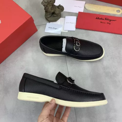 Cheap Salvatore Ferragamo Leather Shoes For Men #1348368 Replica Wholesale [$105.00 USD] [ITEM#1348368] on Replica Salvatore Ferragamo Leather Shoes