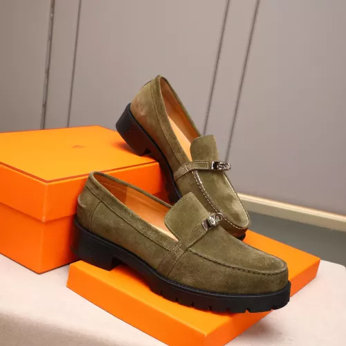 Cheap Hermes Leather Shoes For Men #1348369 Replica Wholesale [$85.00 USD] [ITEM#1348369] on Replica Hermes Leather Shoes