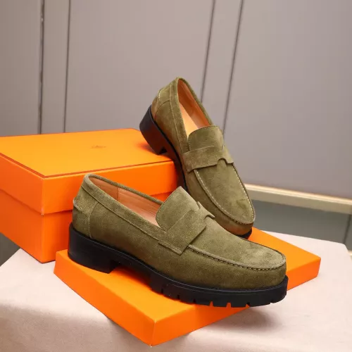 Cheap Hermes Leather Shoes For Men #1348374 Replica Wholesale [$85.00 USD] [ITEM#1348374] on Replica Hermes Leather Shoes