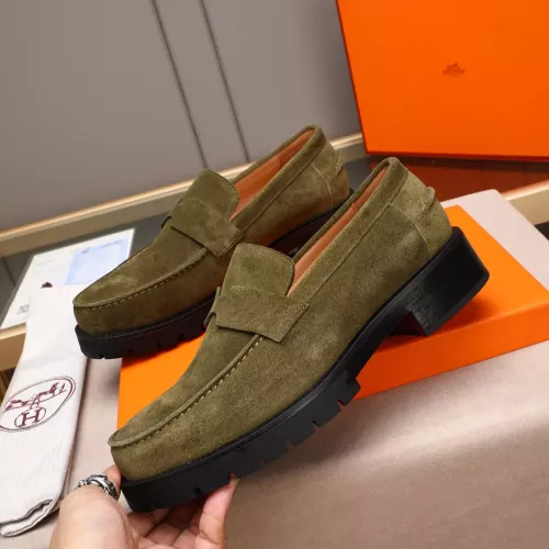 Cheap Hermes Leather Shoes For Men #1348374 Replica Wholesale [$85.00 USD] [ITEM#1348374] on Replica Hermes Leather Shoes