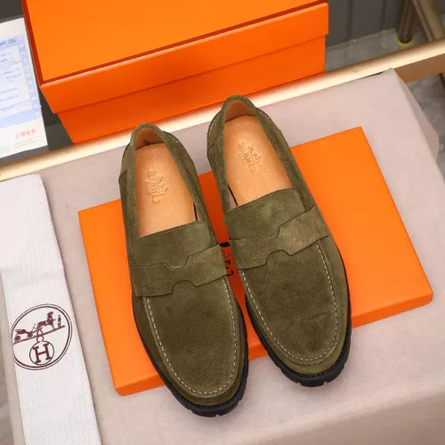 Cheap Hermes Leather Shoes For Men #1348374 Replica Wholesale [$85.00 USD] [ITEM#1348374] on Replica Hermes Leather Shoes