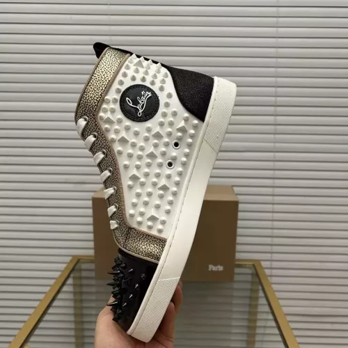 Cheap Christian Louboutin High Top Shoes For Men #1348431 Replica Wholesale [$98.00 USD] [ITEM#1348431] on Replica Christian Louboutin High Top Shoes