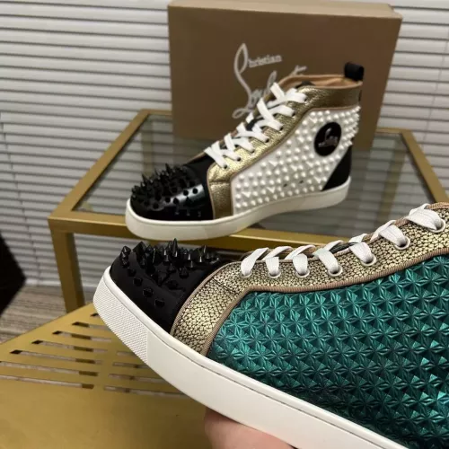 Cheap Christian Louboutin High Top Shoes For Men #1348431 Replica Wholesale [$98.00 USD] [ITEM#1348431] on Replica Christian Louboutin High Top Shoes