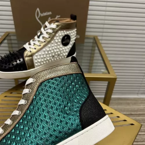 Cheap Christian Louboutin High Top Shoes For Men #1348431 Replica Wholesale [$98.00 USD] [ITEM#1348431] on Replica Christian Louboutin High Top Shoes