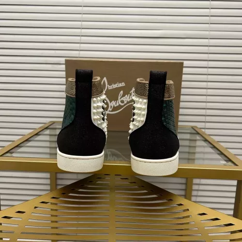 Cheap Christian Louboutin High Top Shoes For Men #1348431 Replica Wholesale [$98.00 USD] [ITEM#1348431] on Replica Christian Louboutin High Top Shoes