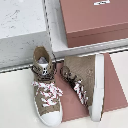 Cheap MIU MIU High Tops Shoes For Women #1348501 Replica Wholesale [$96.00 USD] [ITEM#1348501] on Replica MIU MIU High Tops Shoes