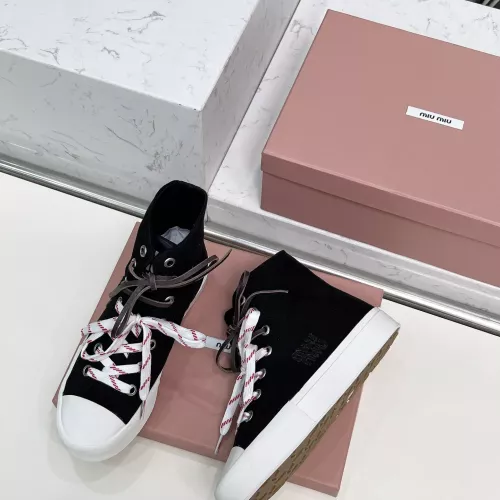 Cheap MIU MIU High Tops Shoes For Women #1348503 Replica Wholesale [$96.00 USD] [ITEM#1348503] on Replica MIU MIU High Tops Shoes