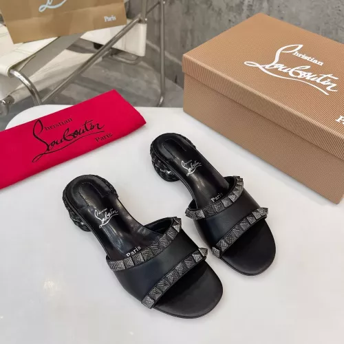 Cheap Christian Louboutin CL Slippers For Women #1348509 Replica Wholesale [$98.00 USD] [ITEM#1348509] on Replica Christian Louboutin CL Slippers