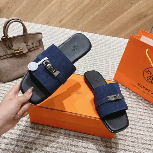 Cheap Hermes Slippers For Men #1348629 Replica Wholesale [$105.00 USD] [ITEM#1348629] on Replica Hermes Slippers