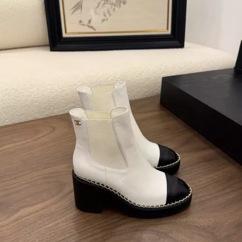 Cheap Chanel Boots For Women #1348674 Replica Wholesale [$135.00 USD] [ITEM#1348674] on Replica Chanel Boots