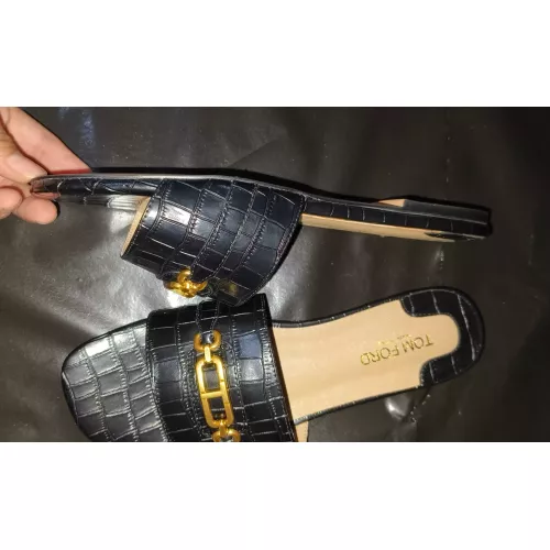 Cheap Tom Ford Slippers For Women #1348815 Replica Wholesale [$82.00 USD] [ITEM#1348815] on Replica Tom Ford Slippers