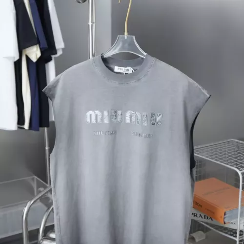 MIU MIU T-Shirts Sleeveless For Unisex #1348837