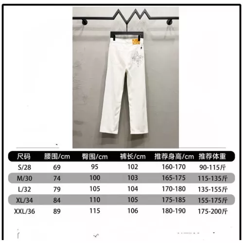 Cheap Louis Vuitton LV Jeans For Men #1349288 Replica Wholesale [$60.00 USD] [ITEM#1349288] on Replica Louis Vuitton LV Jeans