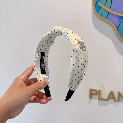 Cheap MIU MIU Headband For Women #1349412 Replica Wholesale [$27.00 USD] [ITEM#1349412] on Replica MIU MIU Headband