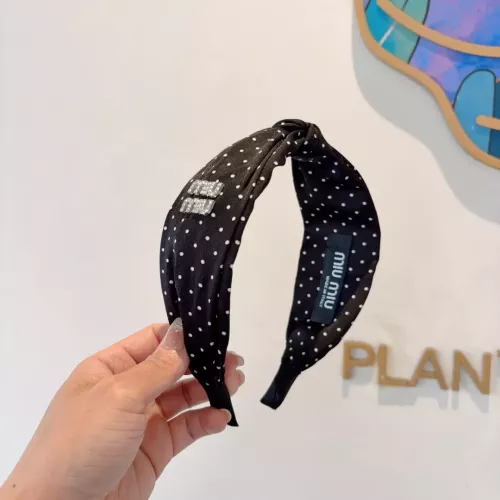 Cheap MIU MIU Headband For Women #1349413 Replica Wholesale [$27.00 USD] [ITEM#1349413] on Replica MIU MIU Headband