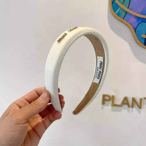 Cheap MIU MIU Headband For Women #1349564 Replica Wholesale [$27.00 USD] [ITEM#1349564] on Replica MIU MIU Headband