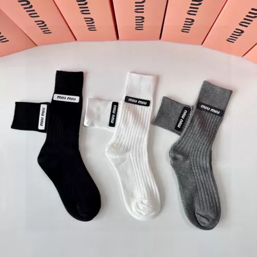 Cheap MIU MIU Socks #1349592 Replica Wholesale [$32.00 USD] [ITEM#1349592] on Replica MIU MIU Socks