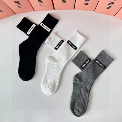 Cheap MIU MIU Socks #1349592 Replica Wholesale [$32.00 USD] [ITEM#1349592] on Replica MIU MIU Socks