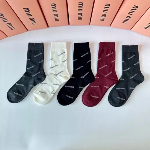 Cheap MIU MIU Socks #1349596 Replica Wholesale [$29.00 USD] [ITEM#1349596] on Replica MIU MIU Socks