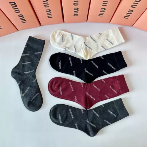 Cheap MIU MIU Socks #1349596 Replica Wholesale [$29.00 USD] [ITEM#1349596] on Replica MIU MIU Socks