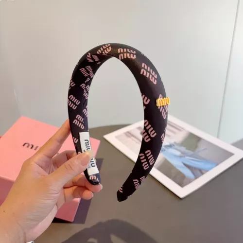 Cheap MIU MIU Headband For Women #1350110 Replica Wholesale [$27.00 USD] [ITEM#1350110] on Replica MIU MIU Headband