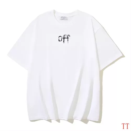 Cheap Off-White T-Shirts Short Sleeved For Unisex #1350344 Replica Wholesale [$32.00 USD] [ITEM#1350344] on Replica Off-White T-Shirts