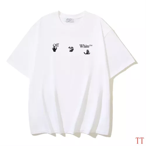 Cheap Off-White T-Shirts Short Sleeved For Unisex #1350346 Replica Wholesale [$29.00 USD] [ITEM#1350346] on Replica Off-White T-Shirts