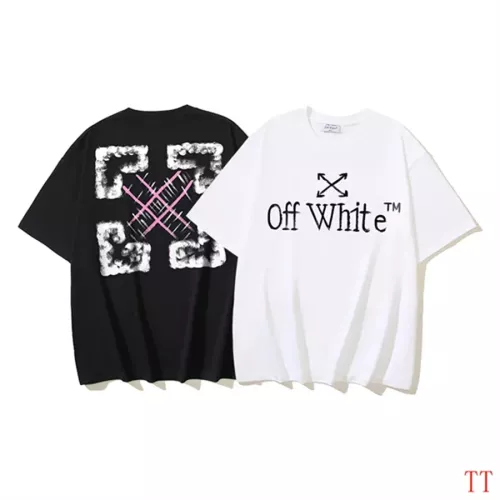 Cheap Off-White T-Shirts Short Sleeved For Unisex #1350351 Replica Wholesale [$32.00 USD] [ITEM#1350351] on Replica Off-White T-Shirts