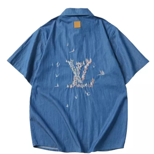 Cheap Louis Vuitton LV Shirts Short Sleeved For Unisex #1350417 Replica Wholesale [$56.00 USD] [ITEM#1350417] on Replica Louis Vuitton LV Shirts